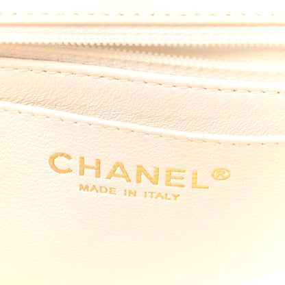 Chanel Lambskin Quilted Mini Rectangular Flap White 6 of 11