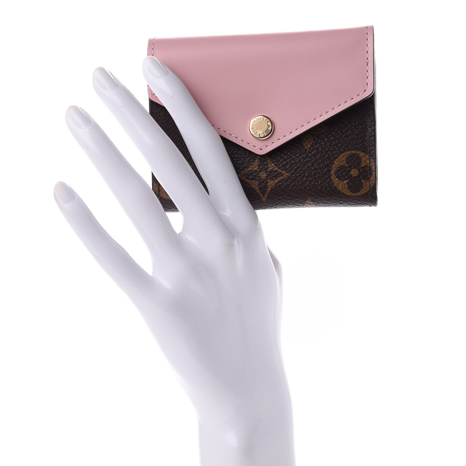 Louis Vuitton Monogram Zoe Wallet Rose Ballerine 2 of 11