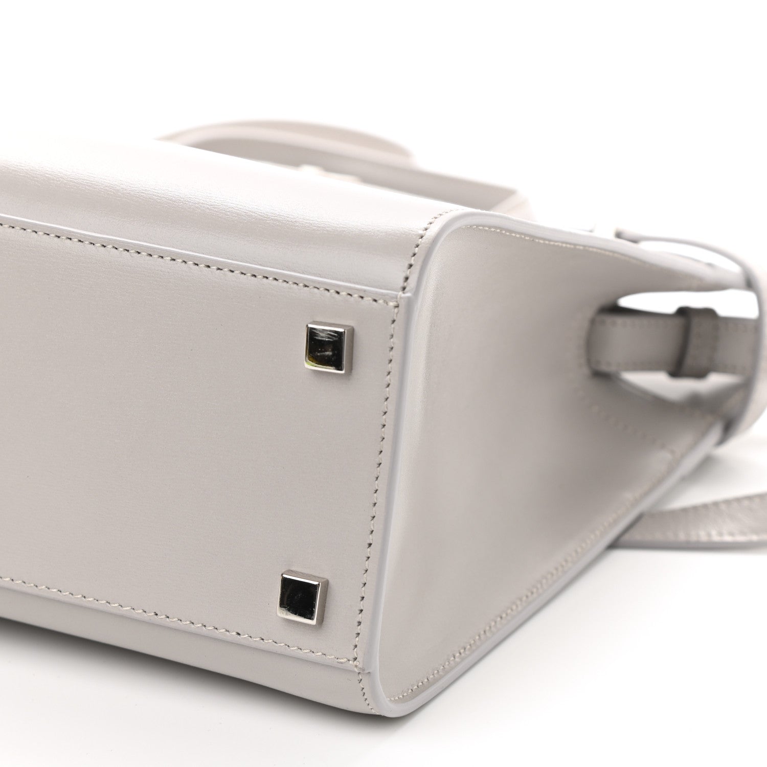 Saint Laurent Calfskin Small Manhattan Shopper Tote Granite