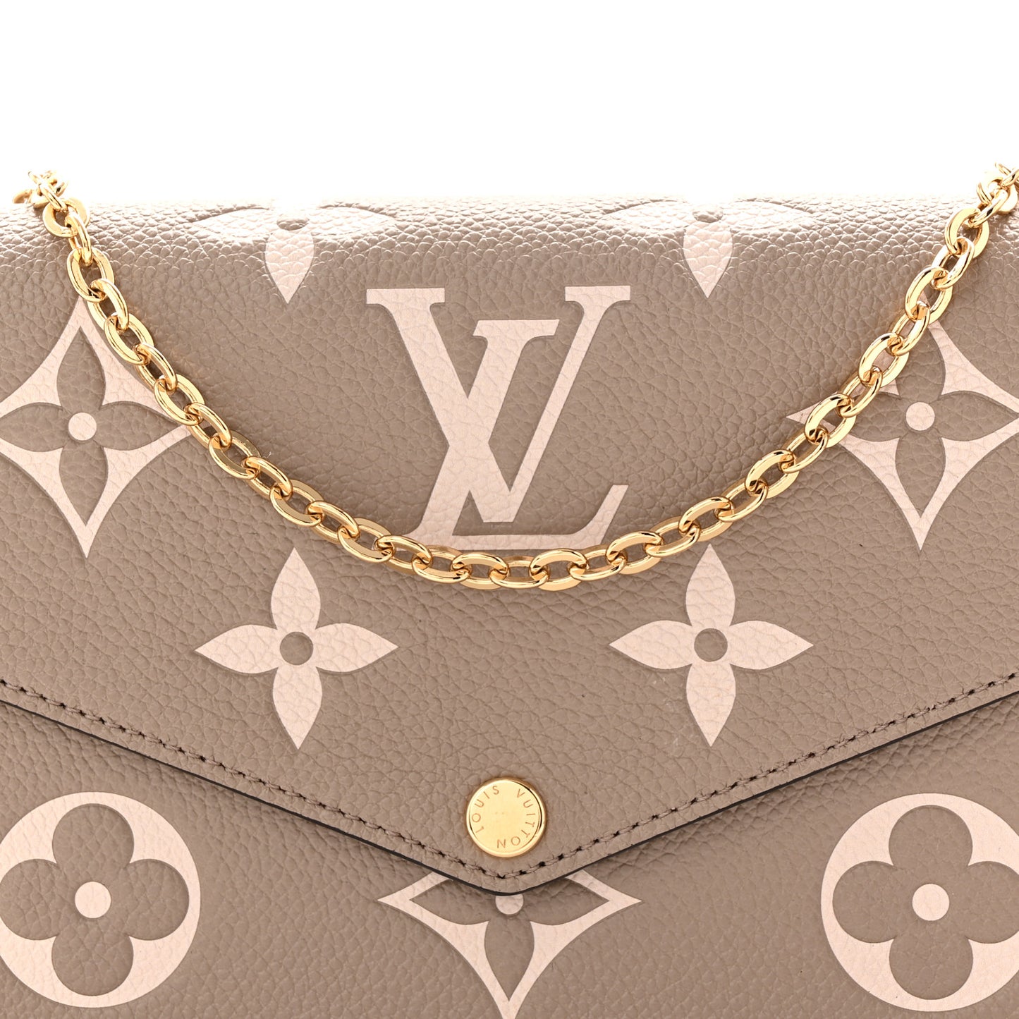 Empreinte Monogram Giant Felicie Pochette Tourterelle Creme