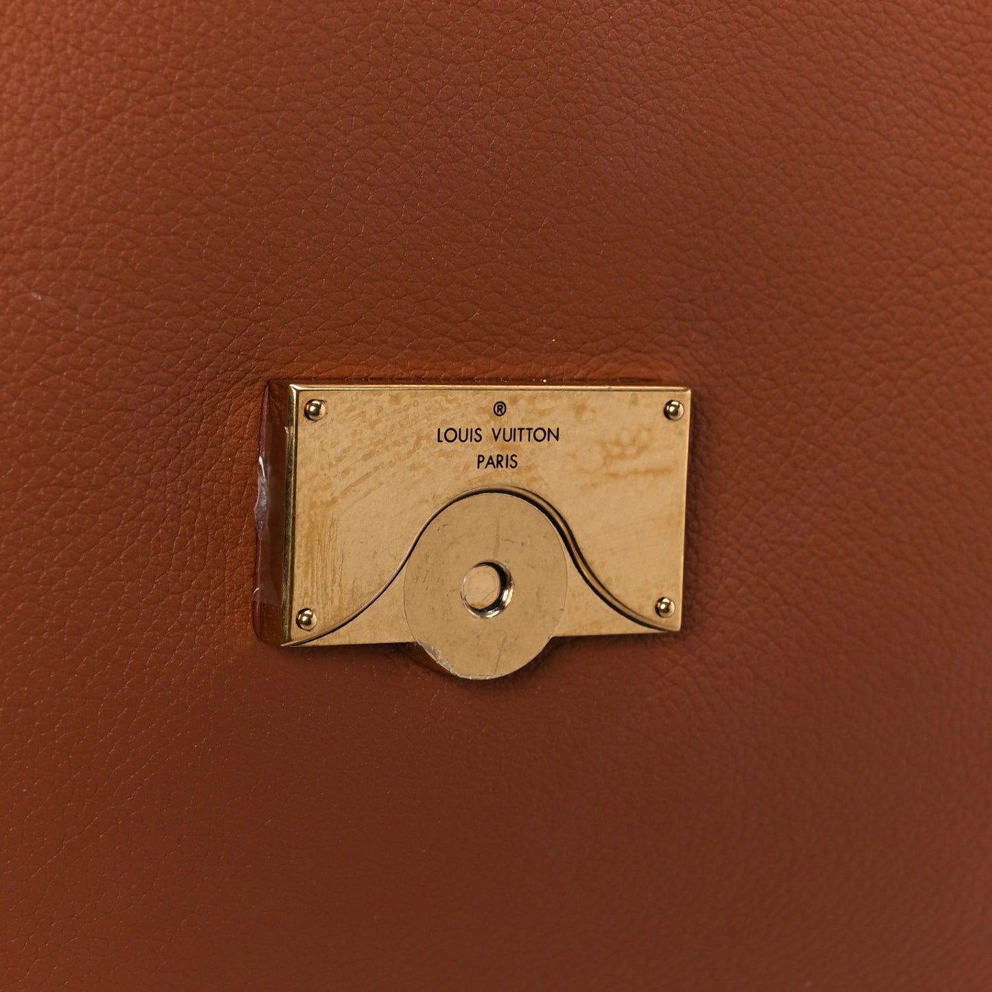 Grained Calfskin Low Key Messenger Cognac