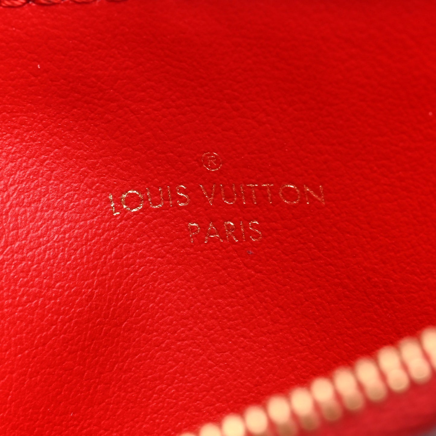 Empreinte Felicie Chain Wallet Zippered Insert Scarlet