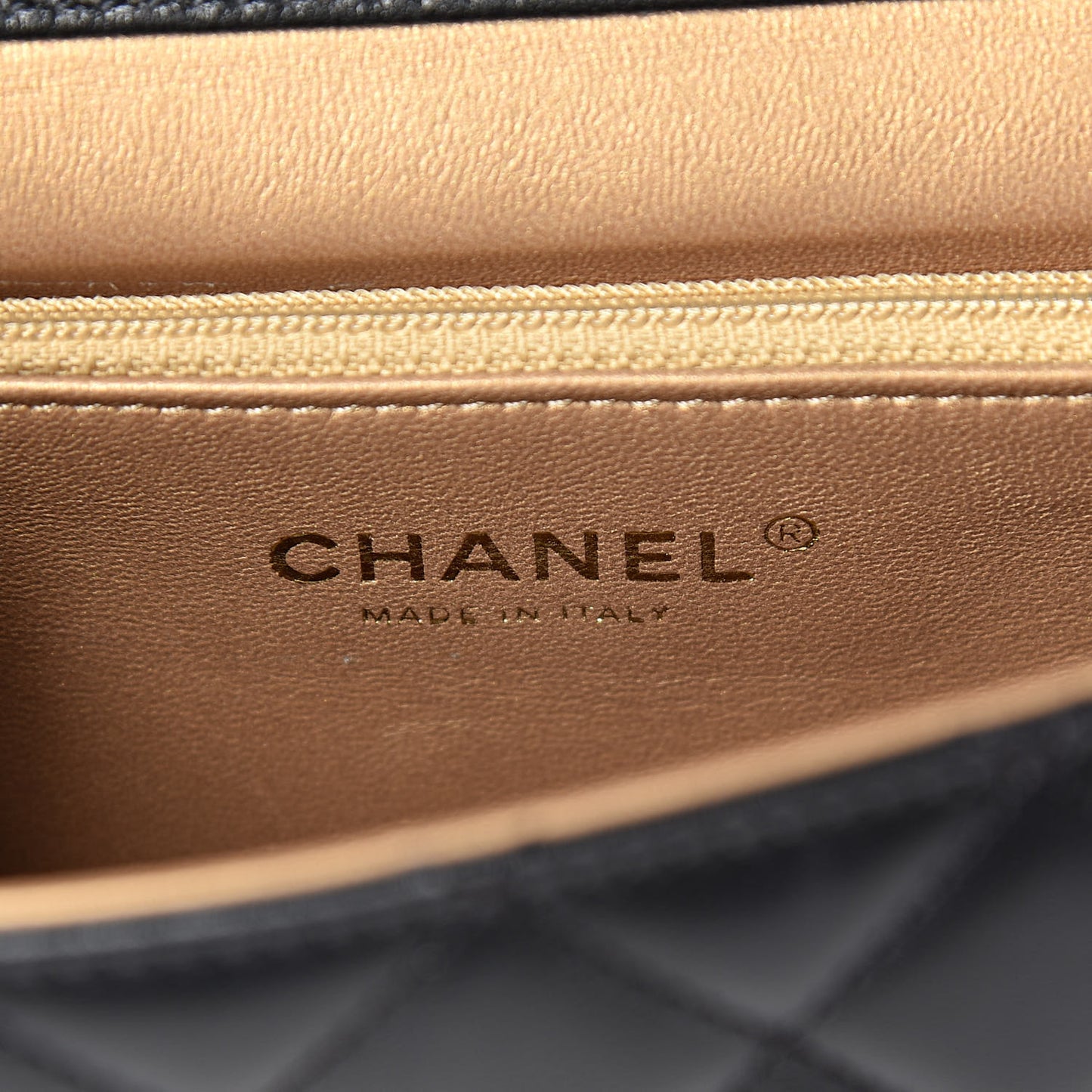 Lambskin Quilted Small Chic Pearls Flap Black