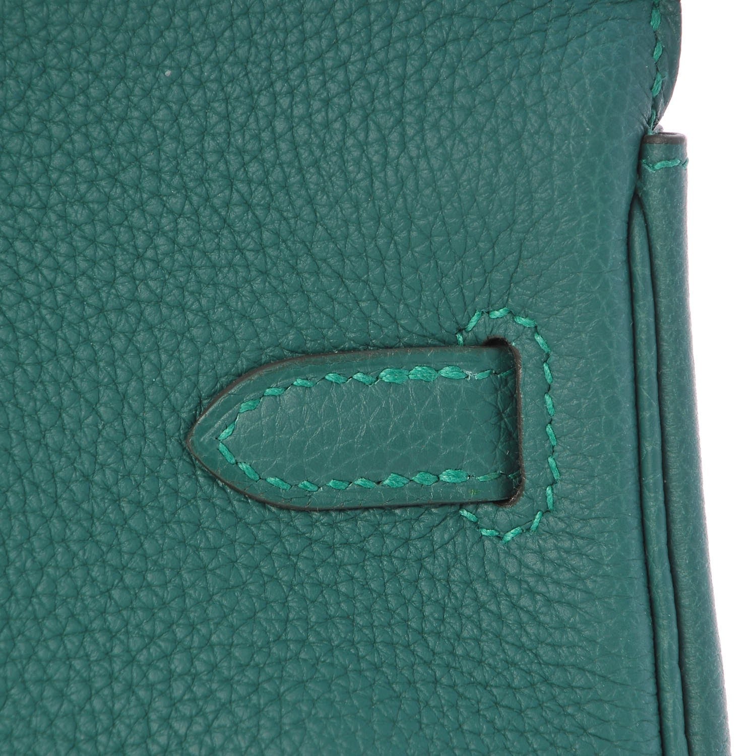 Hermes Togo Birkin 25 Malachite 32 of 35