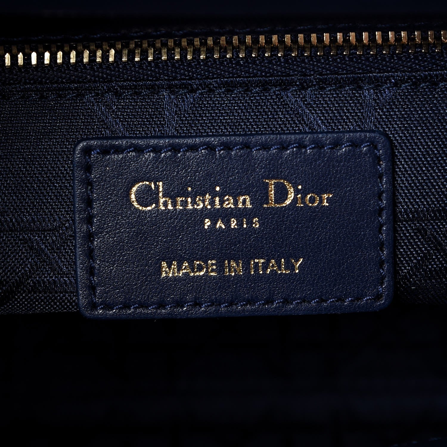 Christian Dior Lambskin Cannage Small Lucky Badges My Lady Dior Navy 6 of 10