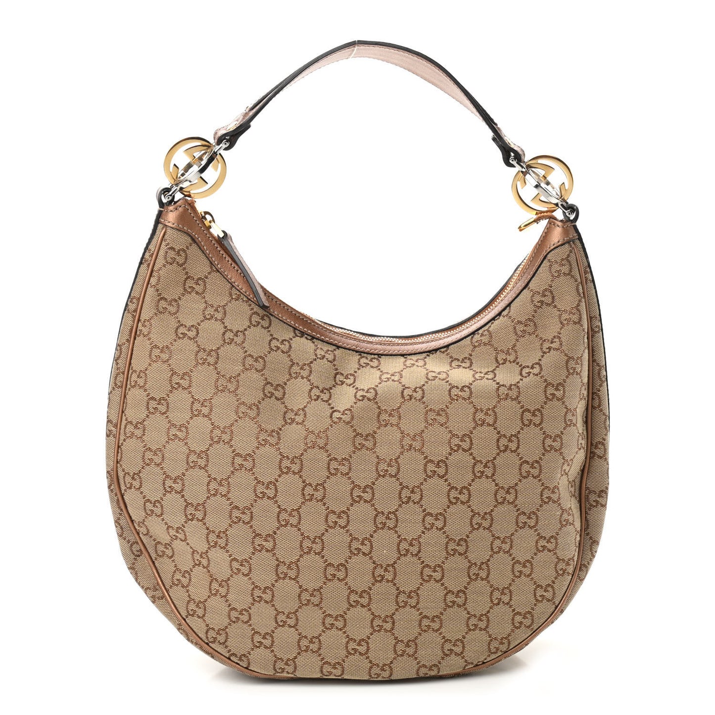 Monogram Medium GG Twins Hobo Bronze