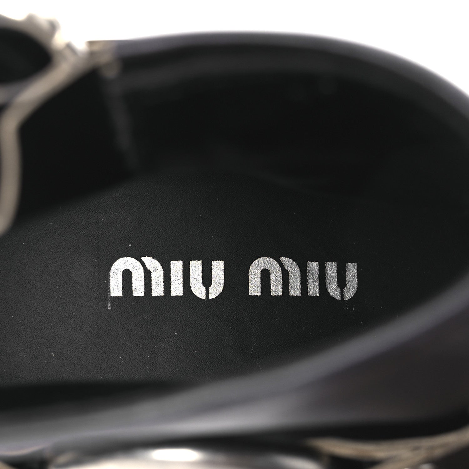 Miu Miu Calfskin Harness Engineer Boots 35 Black 9 of 14