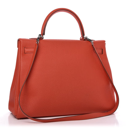 Hermes Togo Kelly Retourne 35 Capucine 3 of 10
