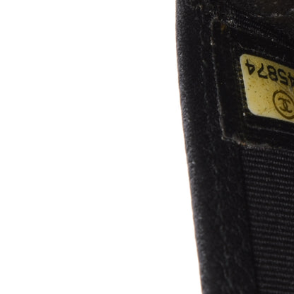Chanel Caviar Calfskin Quilted Yen Wallet Black 10 of 12