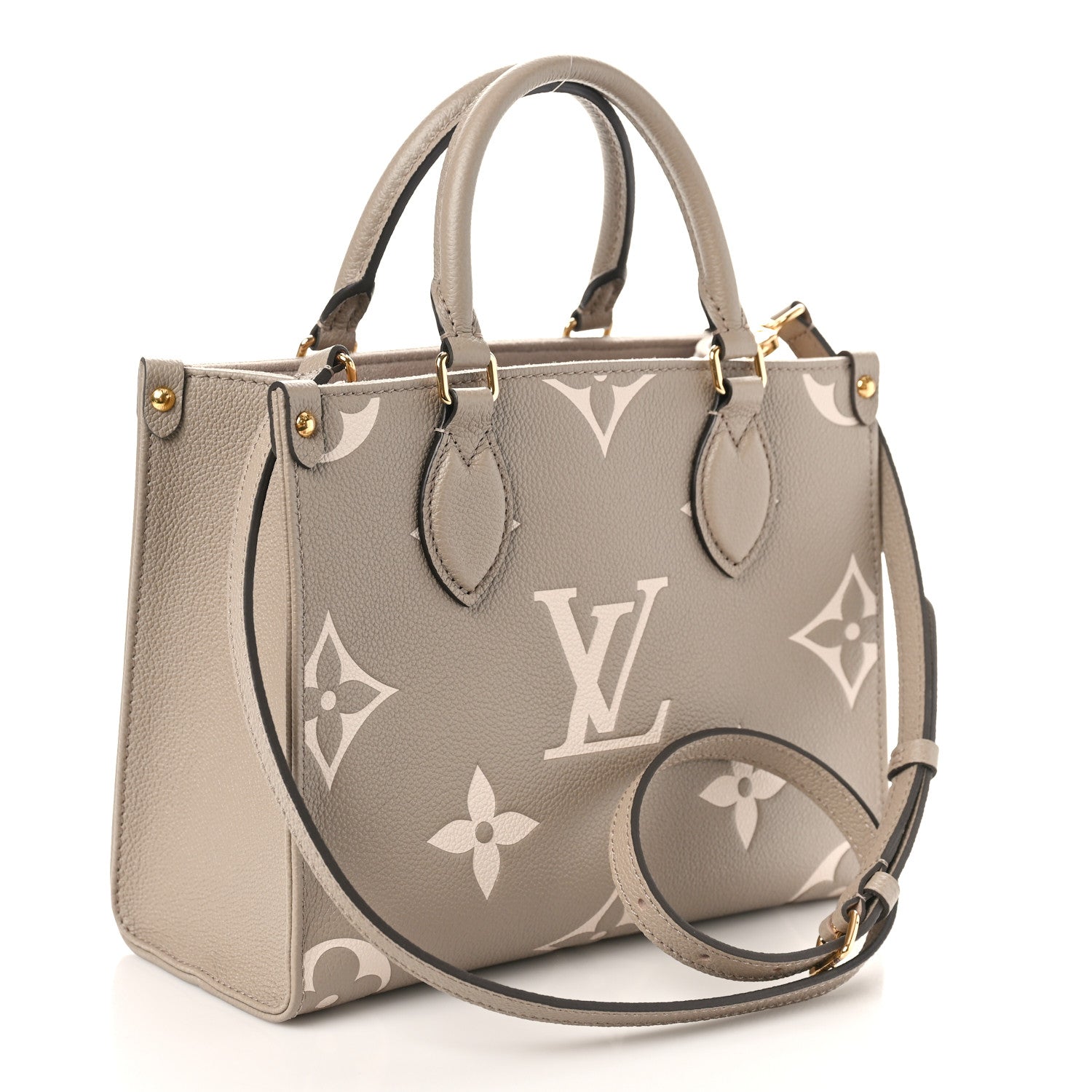 Louis Vuitton Empreinte Monogram Giant Onthego PM Tourterelle Creme 2 of 9