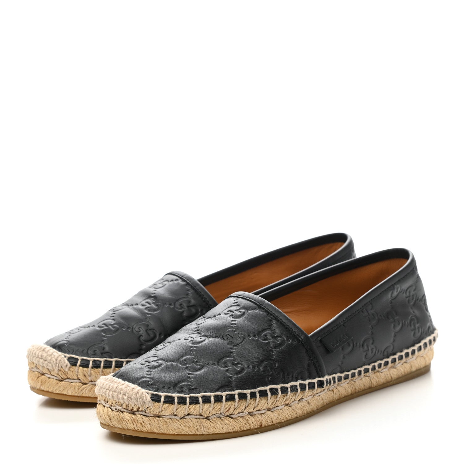 Gucci Guccissima Signature Espadrilles 37 Black 3 of 9