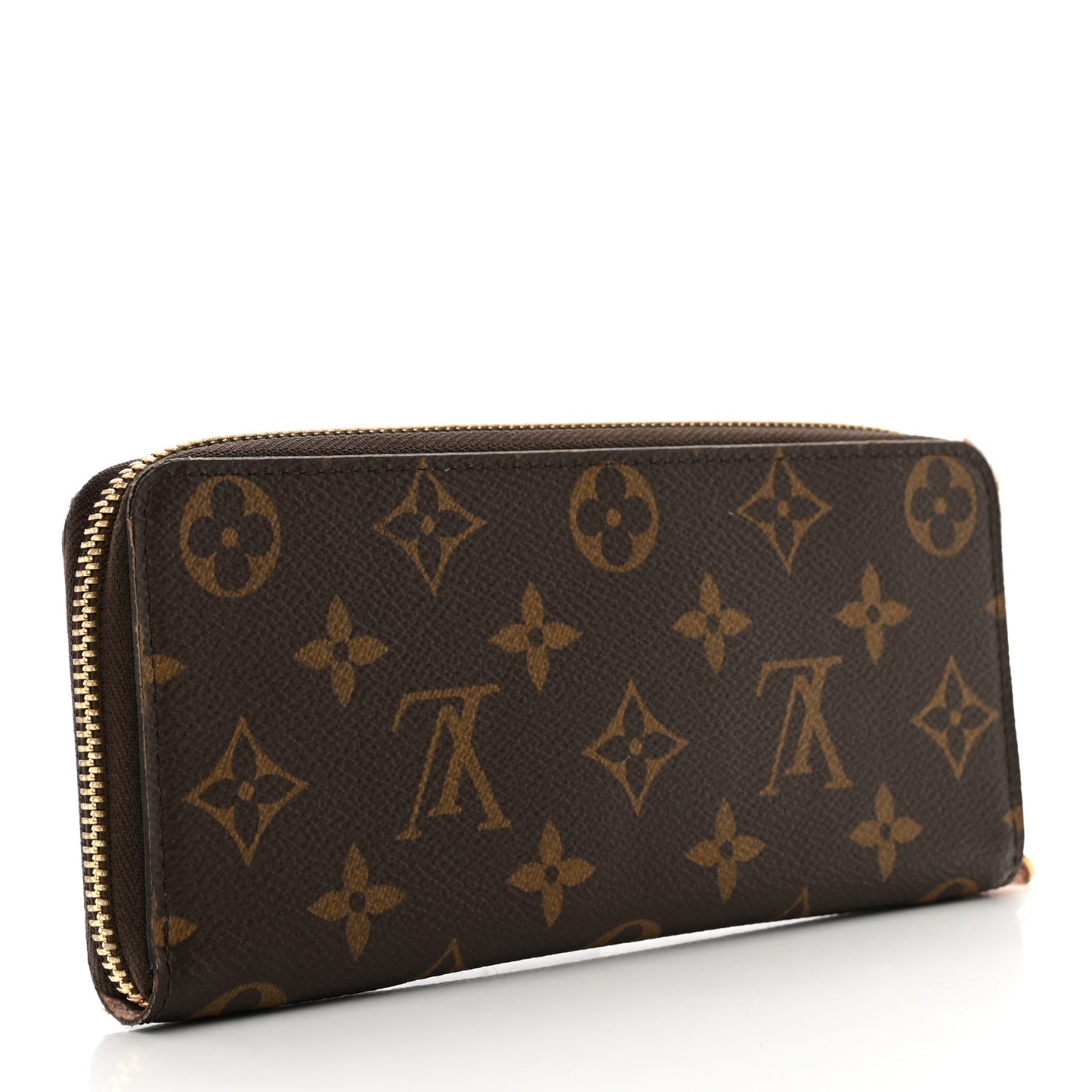 Monogram Clemence Wallet Rose Ballerine