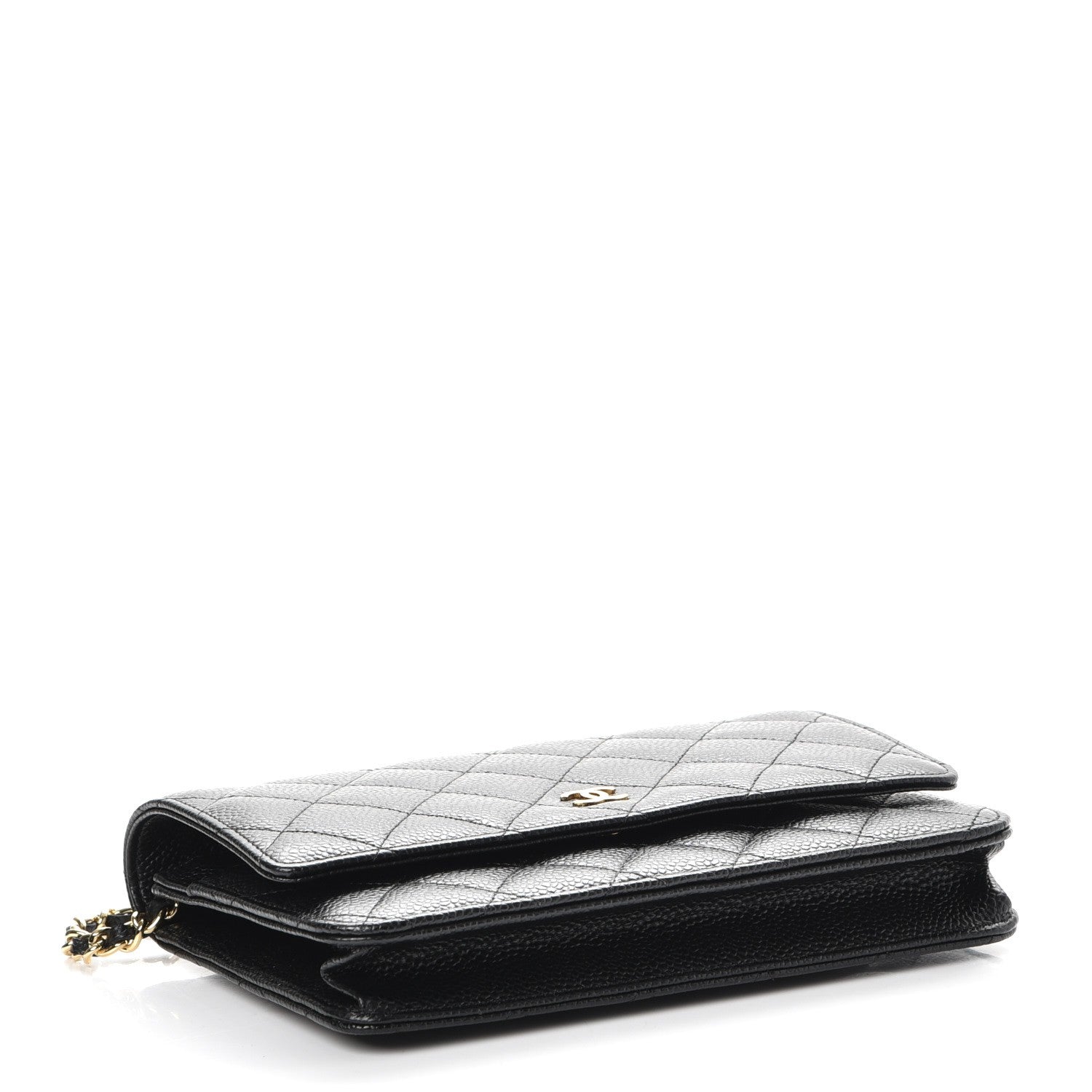 Chanel Caviar Quilted Wallet On Chain WOC Black 4 of 9