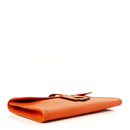 Hermes Epsom Jige Elan 29 Clutch Orange 4 of 9