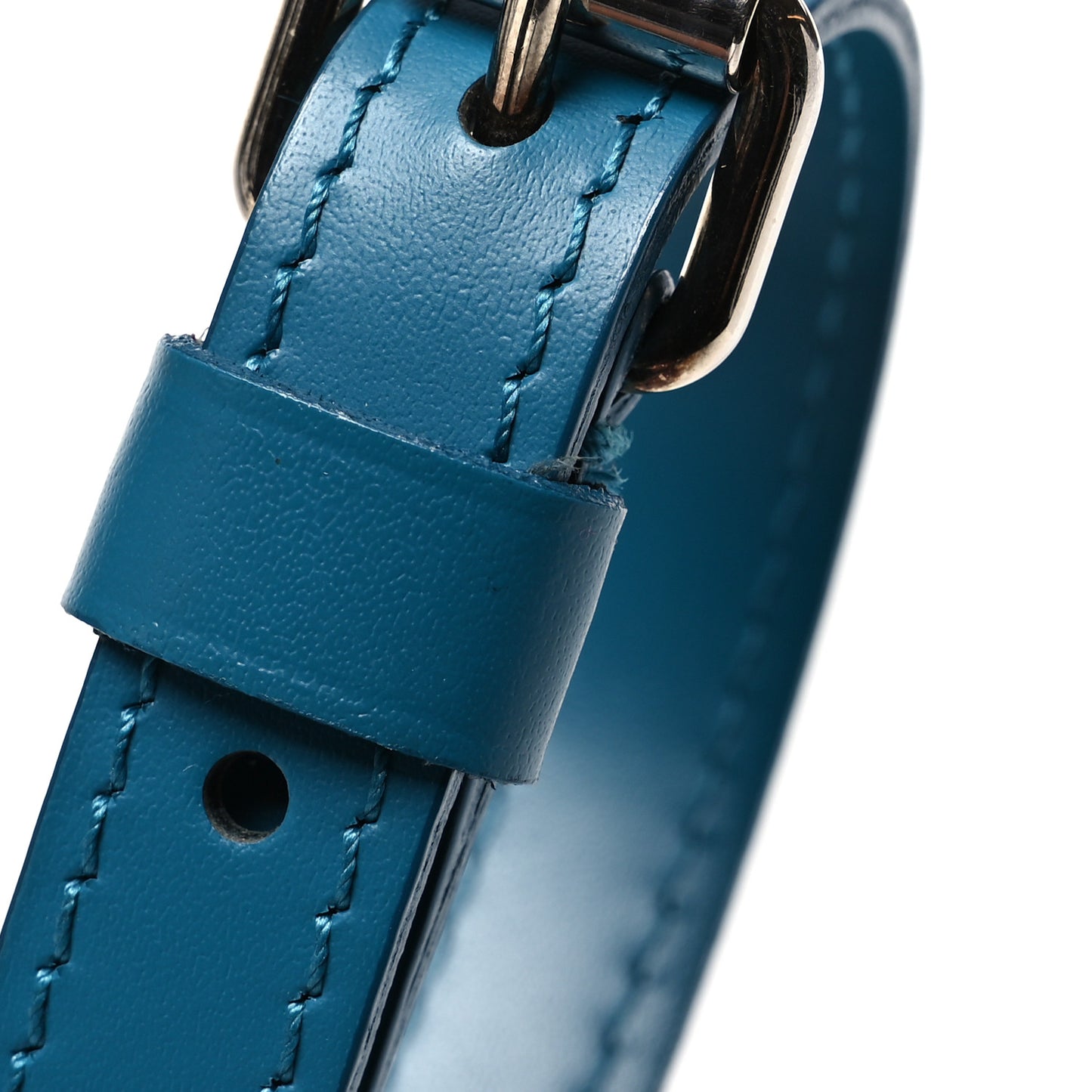 Calfskin Adjustable Shoulder Strap Cyan