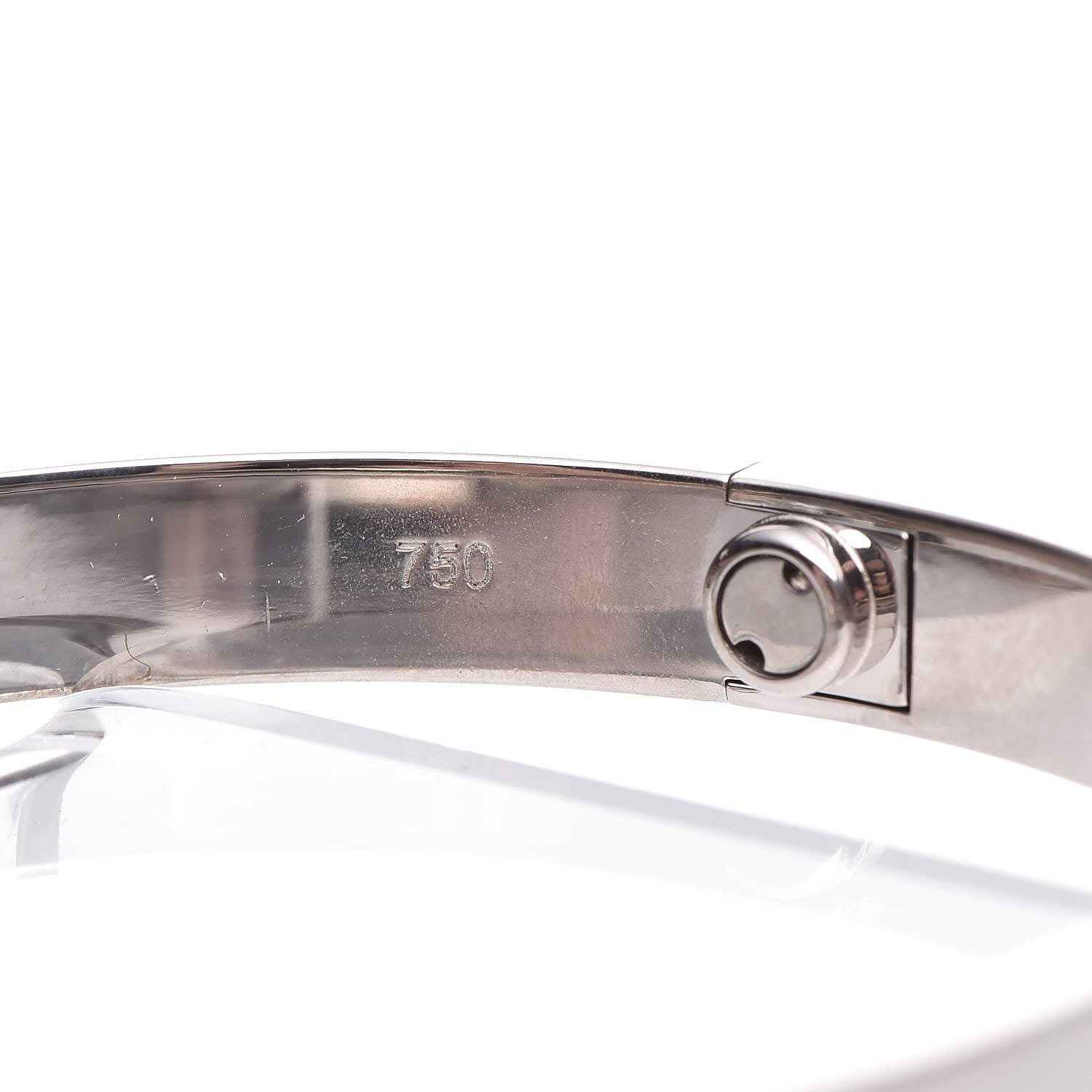 Cartier 18K White Gold LOVE Bracelet 17 6 of 7