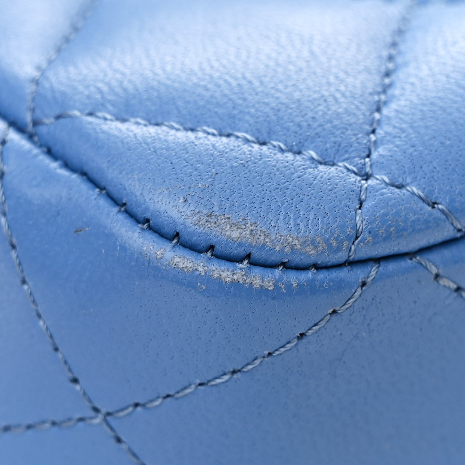 Chanel Lambskin Quilted Medium Double Flap Blue 11 of 11