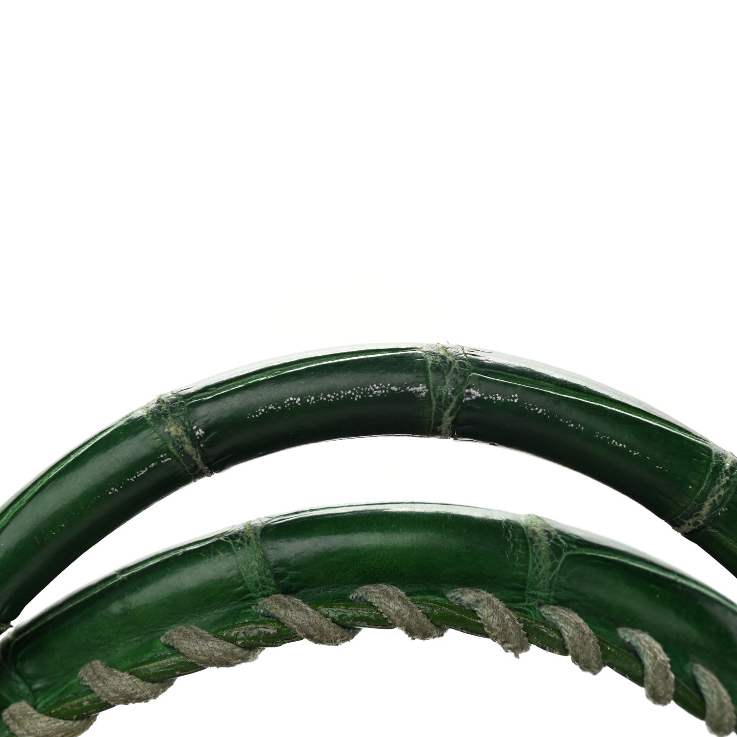 Balenciaga Crocodile Classic Silver Hardware Work Green 11 of 17