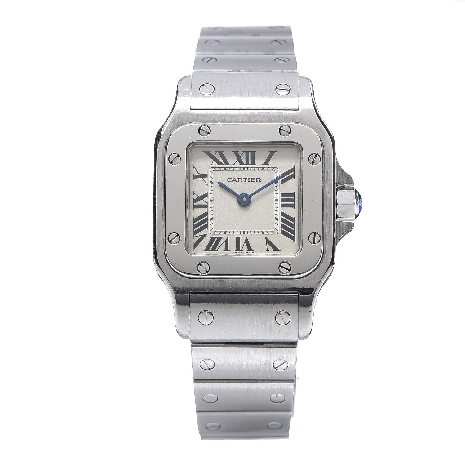 Cartier Stainless Steel 24mm Santos de Galbee Quartz Watch 1 of 6