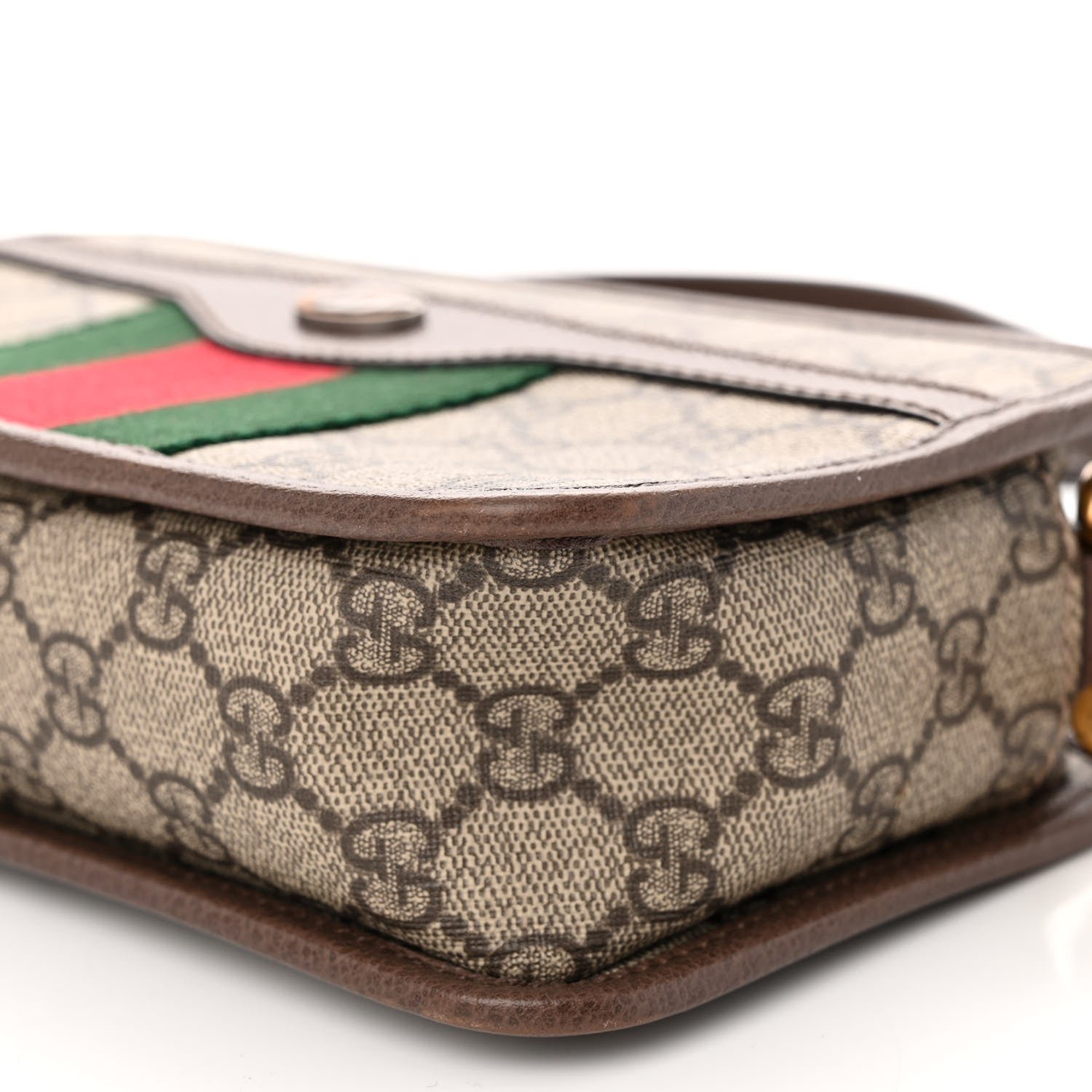 Gucci GG Supreme Monogram Web Ophidia Crossbody Bag Beige New Acero 11 of 11