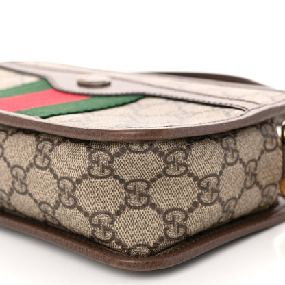 Gucci GG Supreme Monogram Web Ophidia Crossbody Bag Beige New Acero 11 of 11