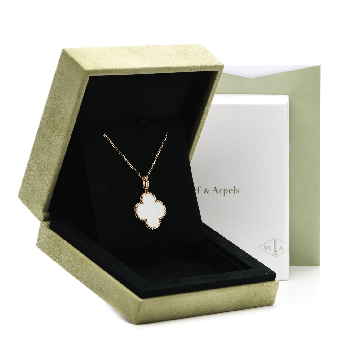 18K Yellow Gold Mother of Pearl Magic Alhambra Long Necklace