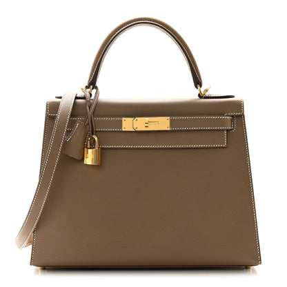 Hermes Epsom Kelly Sellier 28 Etoupe 1 of 11