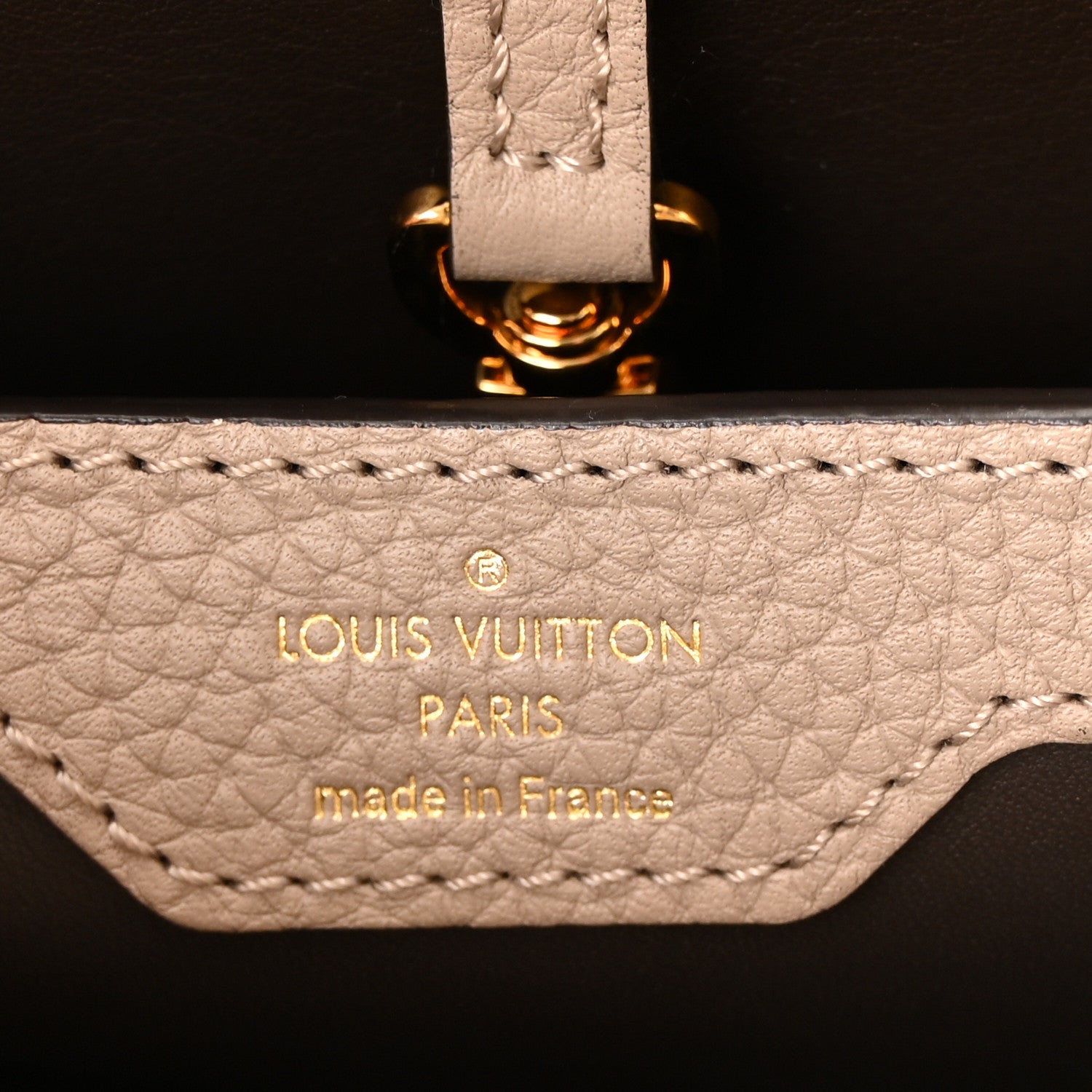 Louis Vuitton Taurillon Capucines PM Galet 11 of 17