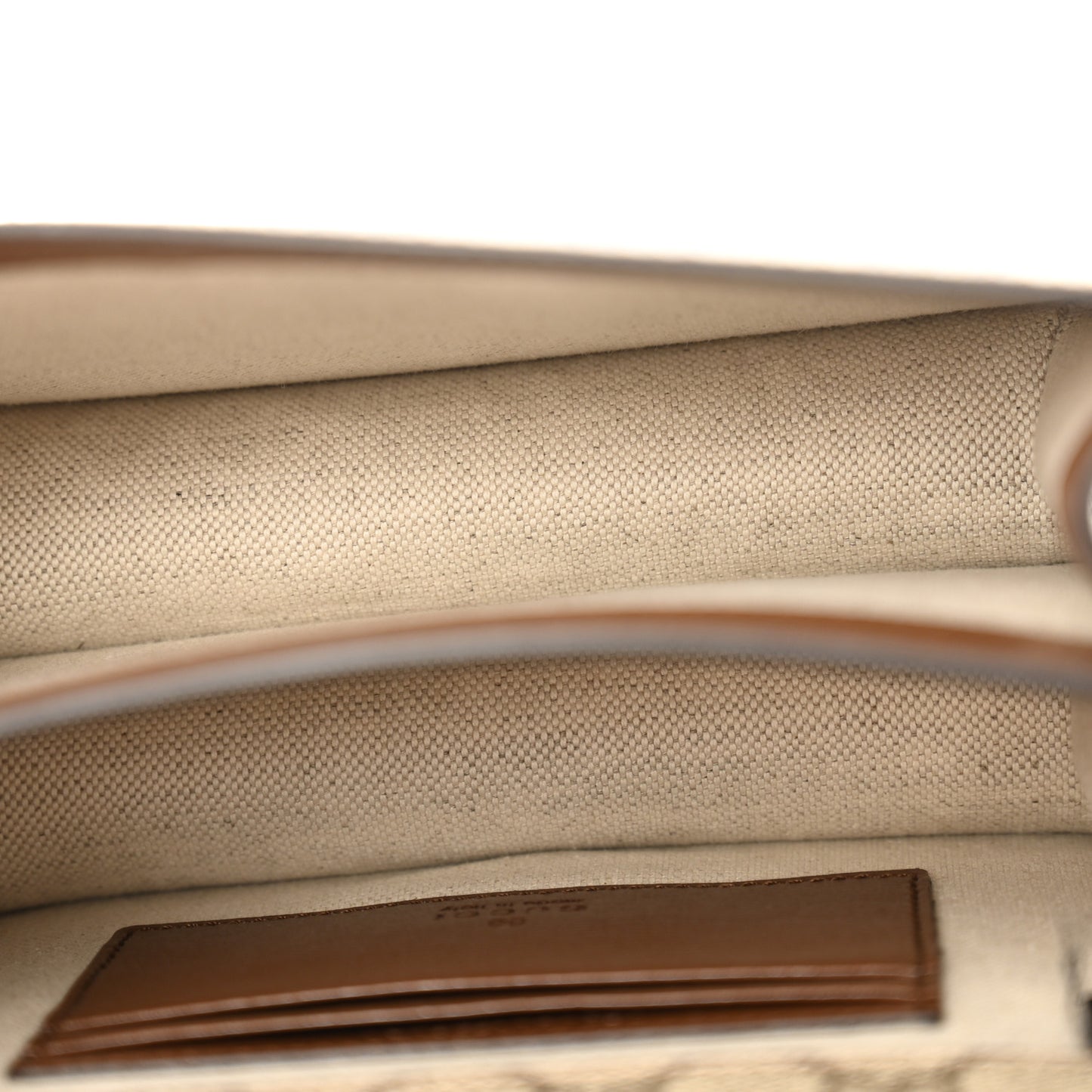 GG Supreme Monogram Azalea Calfskin Mini Retro Interlocking G Flap Shoulder Bag  Beige Ebony Brown Sugar