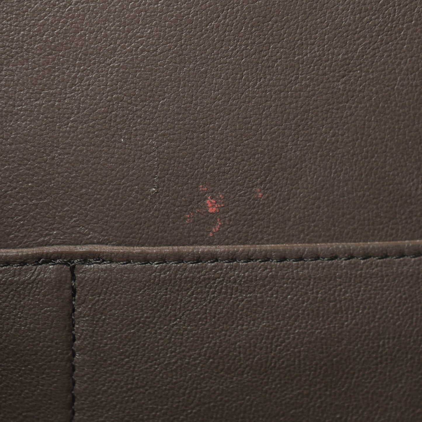 Drummed Calfskin Suede Small Trapeze Souris