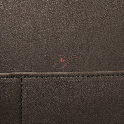 Celine Drummed Calfskin Suede Small Trapeze Souris 6 of 12