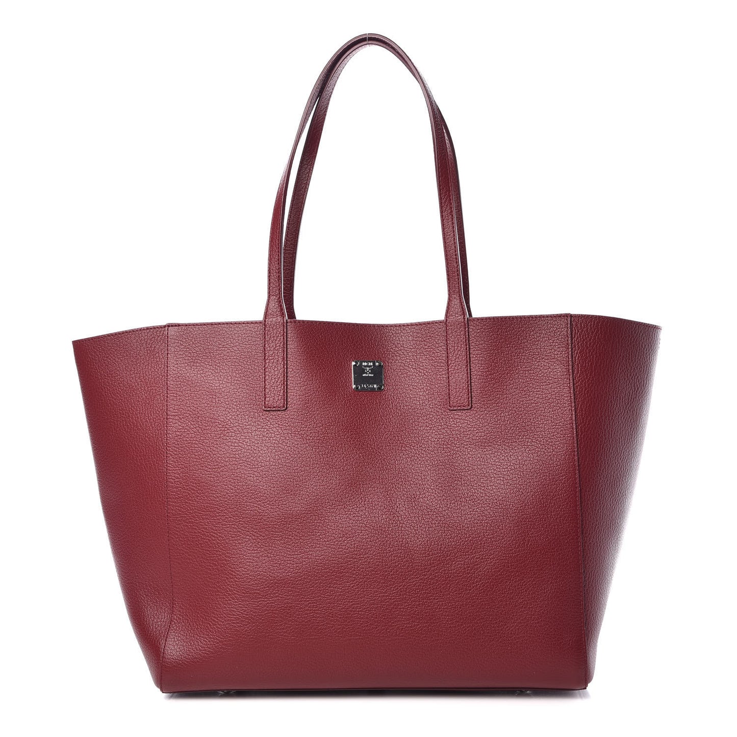 Grained Calfskin Medium Reversible Wandel Tote Ruby Tan