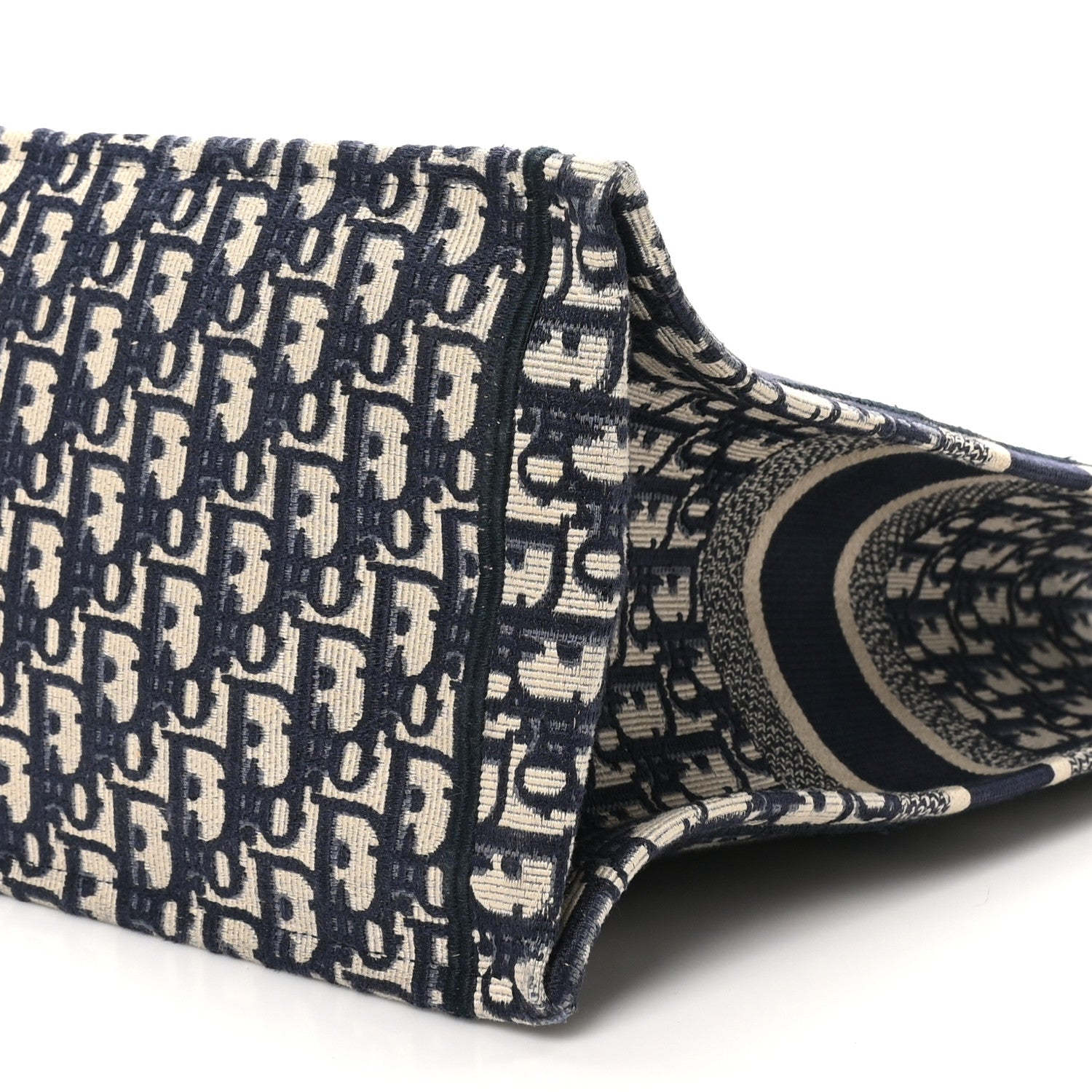 Christian Dior Oblique Large Book Tote Blue Multicolor 9 of 10