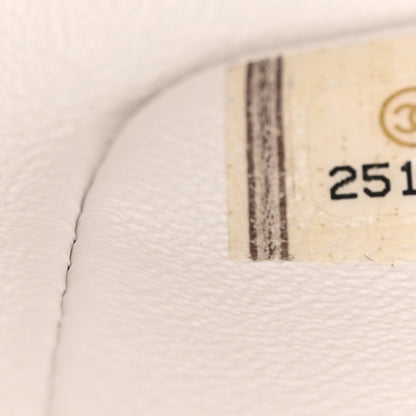 Chanel Lambskin Chevron Quilted Mini Rectangular Flap White 7 of 13