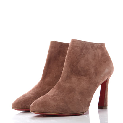 Christian Louboutin Veau Velours Eleonor 85 Ankle Boots 36.5 Ecorce 3 of 9