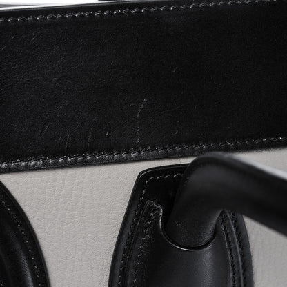 Celine Elephant Calfskin Mini Tri-Color Luggage Beige 7 of 7