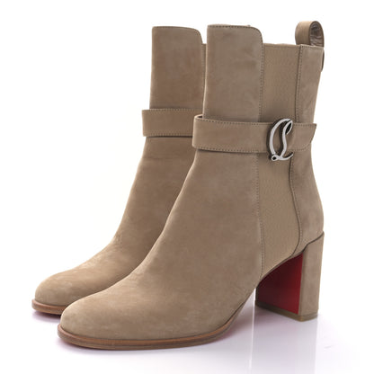 Christian Louboutin Suede CL Chelsea 70 Booty 40 Roca 3 of 7