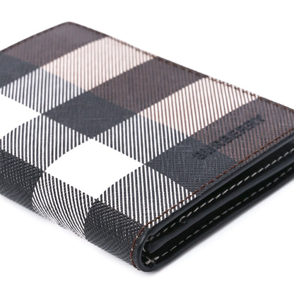 Burberry E-Canvas Check Folding Card Case Dark Birch Brown 13 of 15
