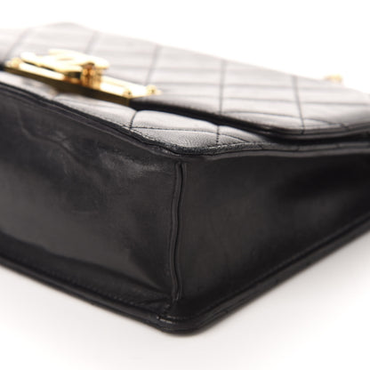 Chanel Lambskin Quilted Medium Golden Class Flap Black 7 of 14