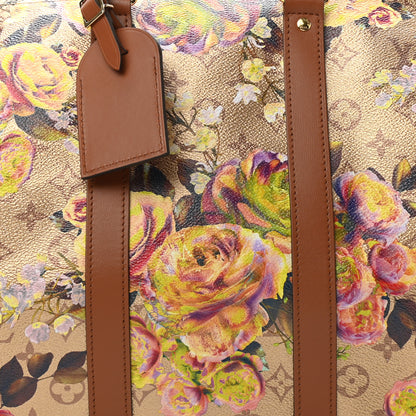 Louis Vuitton Metallic Monogram LV Garden Keepall Bandouliere 45 Gold 6 of 8
