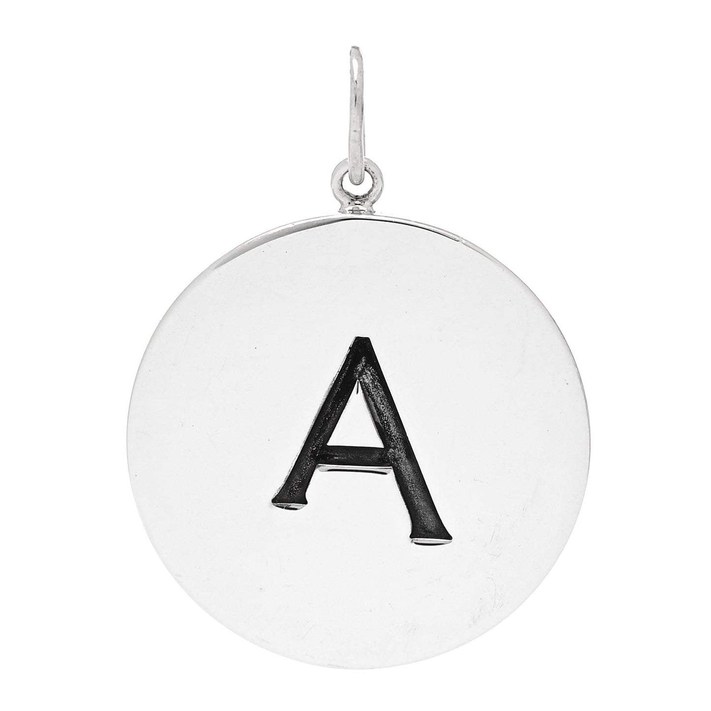 Sterling Silver Block Letter A Charm
