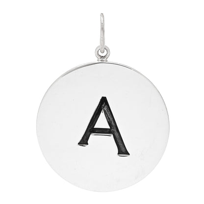 Tiffany Sterling Silver Block Letter A Charm 1 of 5