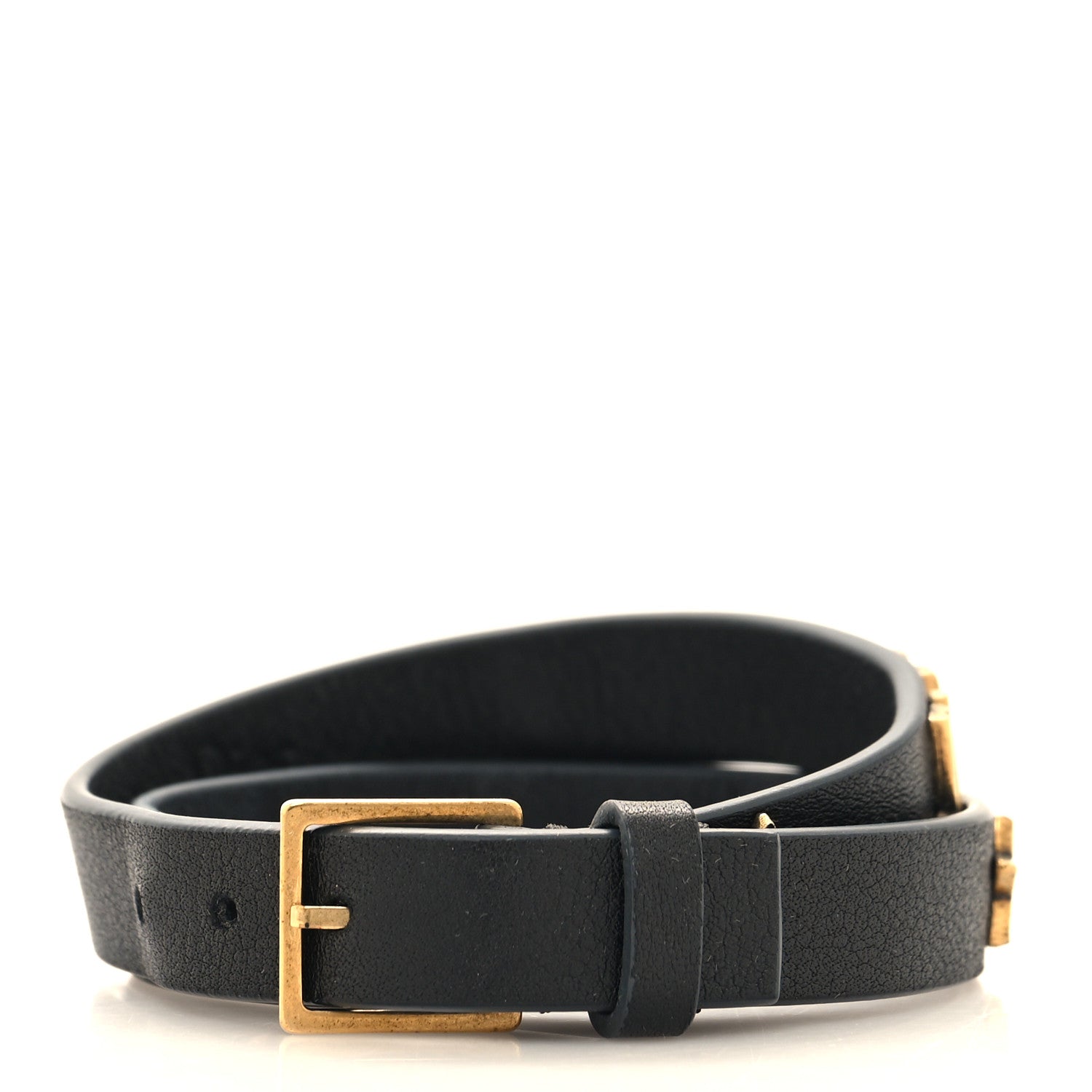 Christian Dior CHRISTIAN DIOR Calfskin Star J'Adior Double Bracelet Black 3 of 4