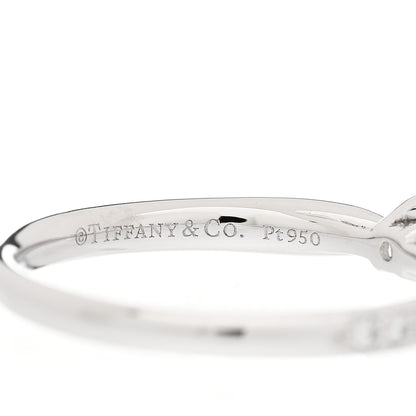Tiffany Platinum Diamond .21ct Round Brilliant Harmony Engagement Ring 50 5.5 3 of 5