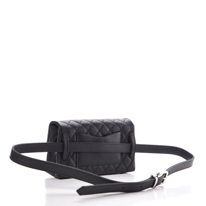 Chanel Grained Calfskin Quilted 2.55 Reissue Flap Belt Bag Clutch Black 3 of 11