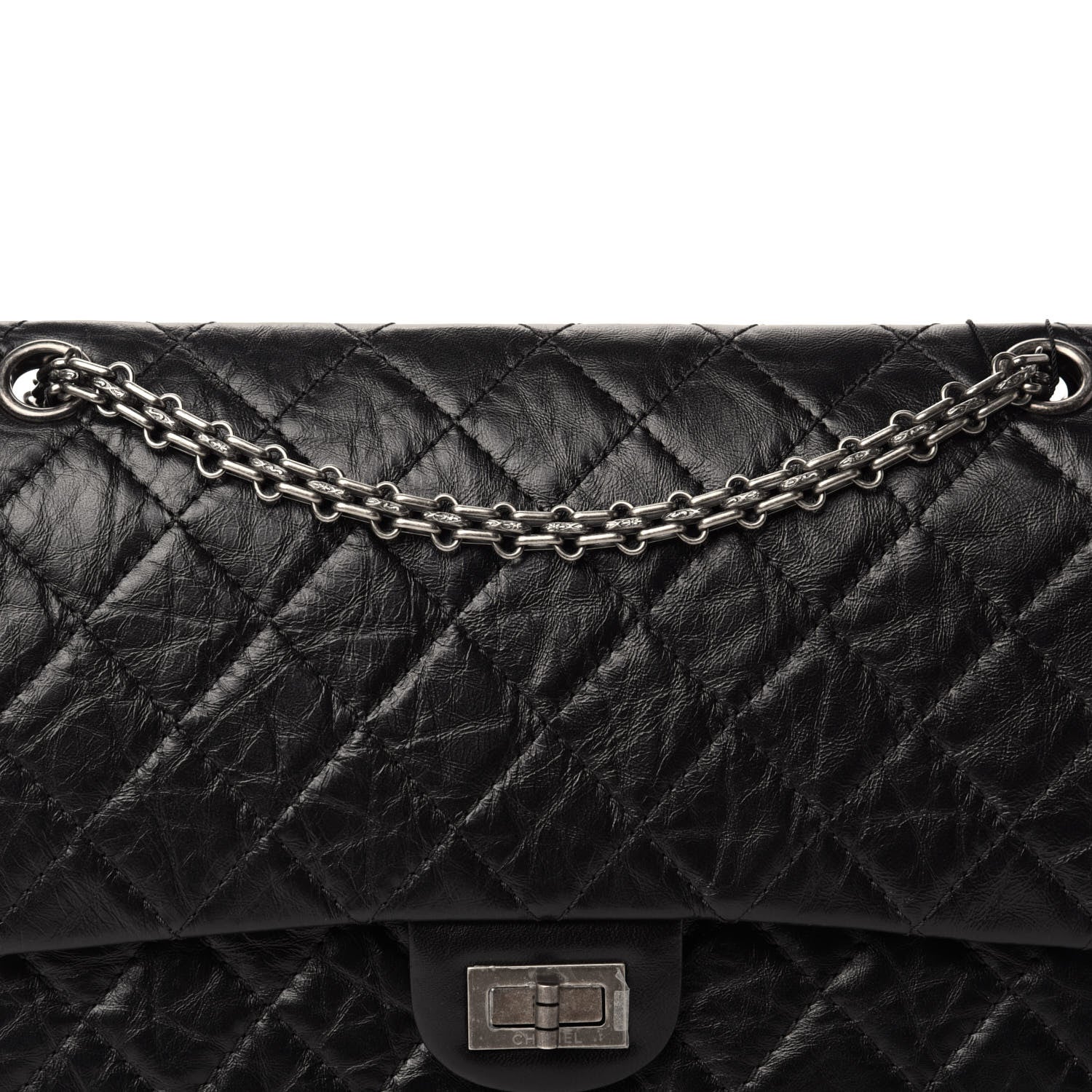 Chanel Aged Calfskin Quilted 2.55 Reissue 226 Flap Black 11 of 11