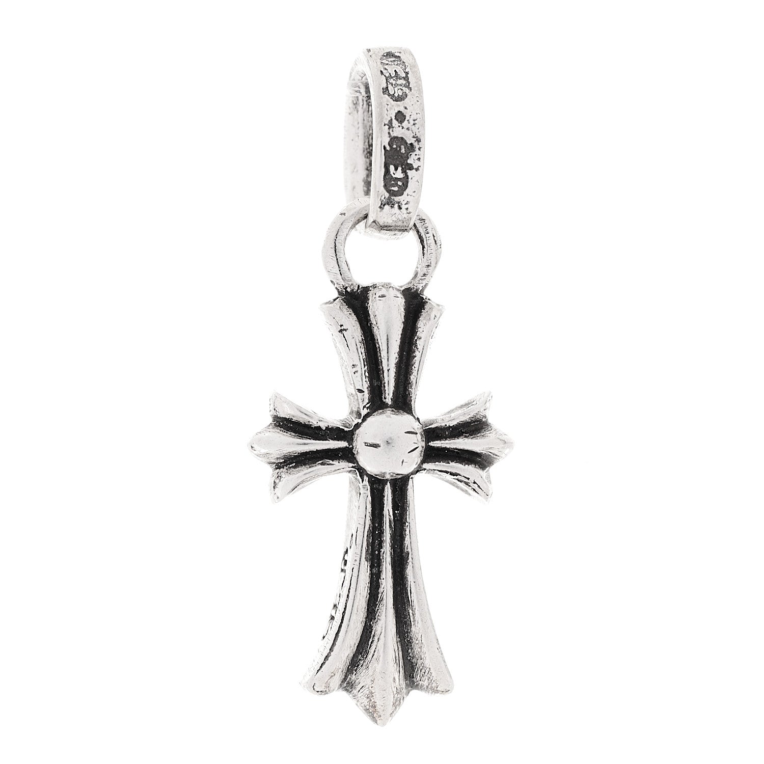 Chrome Hearts Sterling Silver Baby Fat Cross Pendant 1 of 5
