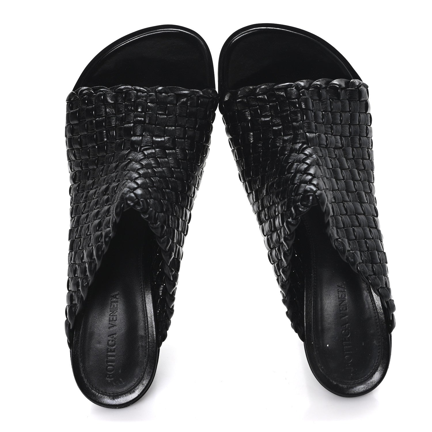 Bottega Veneta Nappa Intrecciato Atomic Sandals 41 Black 2 of 8