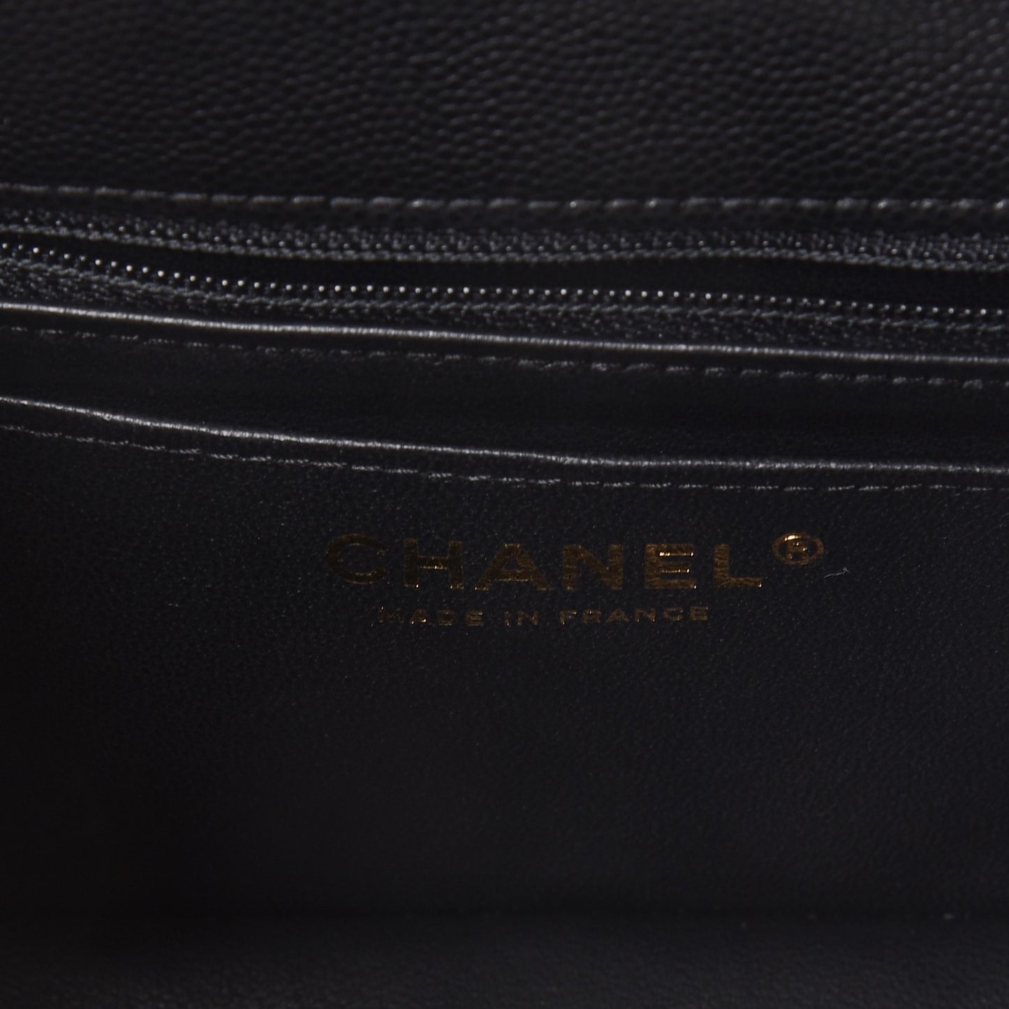 Caviar Quilted Mini Rectangular Flap Black