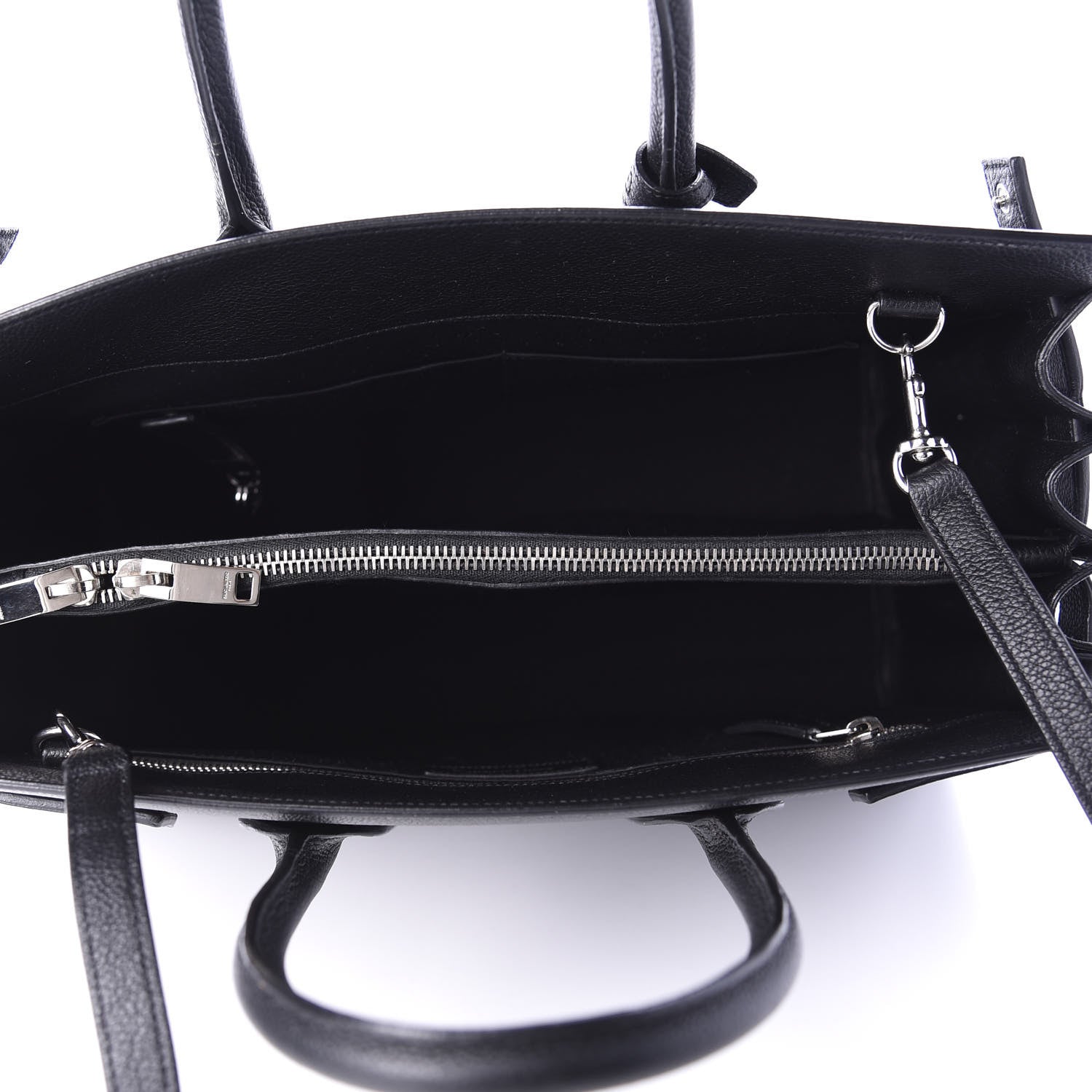 Saint Laurent Grained Calfskin Small Sac De Jour Black 6 of 11